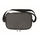 Borsa frigo promozionale isolante tasca frontale 6 lattine RPET color nero sesta vista