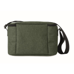 Borsa frigo promozionale isolante tasca frontale 6 lattine RPET color verde scuro quarta vista