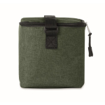 Borsa frigo promozionale isolante tasca frontale 6 lattine RPET color verde scuro quinta vista