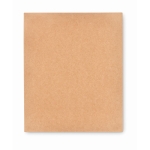 Taccuino personalizzato A5 con elastico e penna in bambù Earth color beige sesta vista