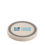 Caricatore wireless rotondo in ABS e fibra di grano Natural Round Fast vista principale