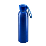 Borraccia in alluminio con logo laccetto in silicone 660ml Alu Cool color blu