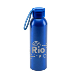 Borraccia in alluminio antigoccia con manico in silicone 660ml Alu Cool color blu