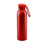 Borraccia in alluminio con logo laccetto in silicone 660ml Alu Cool color rosso prima vista
