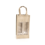 Buste vino personalizzate per due bottiglie 75 cl Doble Vino Yute color beige seconda vista