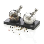 Macina sale e pepe dal design innovativo con base personalizzabile Orbit color nero