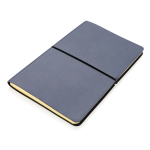 Quaderno aziendale A5 elegante pagine a righe color crema Corp color blu mare terza vista