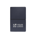 Quaderno aziendale A5 elegante pagine a righe color crema Corp color blu mare vista area di stampa