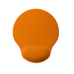 Tappetino per mouse in morbido poliestere personalizzato Rest color arancione prima vista