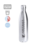 Borraccia termica in acciaio inox riciclato argento brillante 850ml color argento
