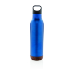Borracce promozionali con base in sughero da 600ml Cork Base color blu seconda vista