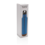 Borracce promozionali con base in sughero da 600ml Cork Base color blu quinta vista