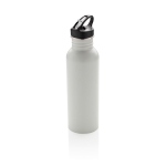 Borraccia in acciaio con beccuccio 710ml Adventure color bianco