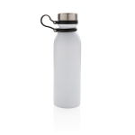 Borraccia termica con logo con manico in silicone da 600ml Carry Loop color bianco seconda vista