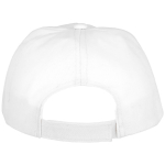 Cappellino baseball bimbi a strappo in cotone 175g/m² Heroe color bianco seconda vista posteriore