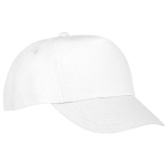 Cappellino baseball bimbi a strappo in cotone 175g/m² Heroe color bianco vista laterale
