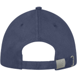 Cappello 6 pannelli cotone 260g/m² visiera precurvata con fibbia Metal color blu mare seconda vista posteriore