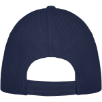 Cappelli baseball personalizzati 6 pannelli in cotone 260g/m2 Iconic color blu mare seconda vista posteriore
