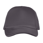 Cappello trucker più colori regolabile in poliestrere 100/gm2 Town color grigio scuro seconda vista frontale