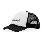 Cappello trucker più colori regolabile in poliestrere 100/gm2 Town color bianco/nero immagine stile di vita 2