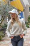 Cappelli baseball con logo in cotone riciclato 280g/m² Eco Plus color bianco vista ambiente 3