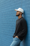 Cappelli baseball con logo in cotone riciclato 280g/m² Eco Plus color bianco vista ambiente 4