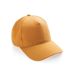 Cappelli baseball con logo in cotone riciclato 280g/m² Eco Plus color arancione