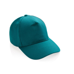 Cappelli baseball con logo in cotone riciclato 280g/m² Eco Plus color verde pastello