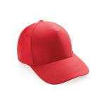 Cappelli baseball con logo in cotone riciclato 280g/m² Eco Plus color rosso mattone