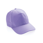 Cappelli baseball con logo in cotone riciclato 280g/m² Eco Plus color lilla