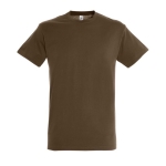T-shirt unisex in cotone semipettinato da 150g/m² SOL'S Regent color marrone seconda vista