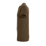 T-shirt unisex in cotone semipettinato da 150g/m² SOL'S Regent color marrone vista laterale