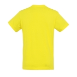 T-shirt unisex in cotone semipettinato da 150g/m² SOL'S Regent color giallo vista posteriore