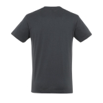 T-shirt unisex in cotone semipettinato da 150g/m² SOL'S Regent color titanio vista posteriore