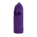 T-shirt unisex in cotone semipettinato da 150g/m² SOL'S Regent color viola vista laterale