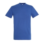 T-shirt unisex in cotone semipettinato da 150g/m² SOL'S Regent color blu reale terza vista