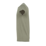 T-shirt unisex in cotone semipettinato da 150g/m² SOL'S Regent color cachi vista laterale