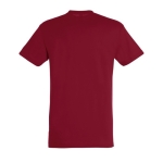 T-shirt unisex in cotone semipettinato da 150g/m² SOL'S Regent color rosso scuro vista posteriore