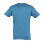 T-shirt unisex in cotone semipettinato da 150g/m² SOL'S Regent color azzurro ciano vista laterale