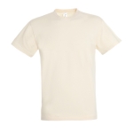 T-shirt unisex in cotone semipettinato da 150g/m² SOL'S Regent color naturale seconda vista