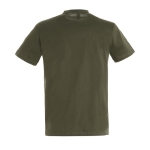 T-shirt unisex in cotone semipettinato da 150g/m² SOL'S Regent color verde militare vista posteriore