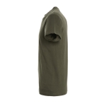 T-shirt unisex in cotone semipettinato da 150g/m² SOL'S Regent color verde militare vista laterale