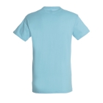 T-shirt unisex in cotone semipettinato da 150g/m² SOL'S Regent color azzurro vista posteriore