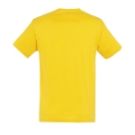 T-shirt unisex in cotone semipettinato da 150g/m² SOL'S Regent color giallo scuro vista posteriore