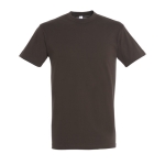 T-shirt unisex in cotone semipettinato da 150g/m² SOL'S Regent color marrone scuro nona vista