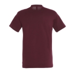 T-shirt unisex in cotone semipettinato da 150g/m² SOL'S Regent color granata vista posteriore