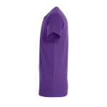 T-shirt unisex in cotone semipettinato da 150g/m² SOL'S Regent color viola vista laterale