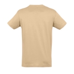T-shirt unisex in cotone semipettinato da 150g/m² SOL'S Regent color marrone chiaro vista posteriore