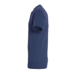 T-shirt unisex in cotone semipettinato da 150g/m² SOL'S Regent color blu alice vista laterale