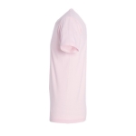 T-shirt unisex in cotone semipettinato da 150g/m² SOL'S Regent color rosa pastello vista laterale
